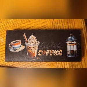 Coffee Themed Small Shelf Sitter